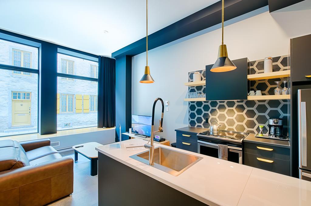 Апартаменты Les Lofts Notre-Dame - Par Les Lofts Vieux-Quebec Экстерьер фото